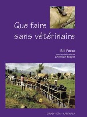 cover image of Que faire sans vétérinaire